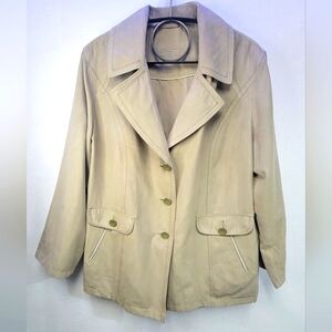 KIRSTEN MADE IN GERMANY Women's XL Soft Polyester Jacket Button Closure